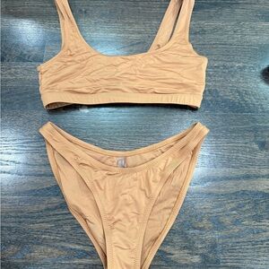 SKIMS Tan Bikini Set